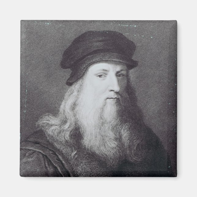 Aimant Leonardo da Vinci, gravé par Raphael (Devant)