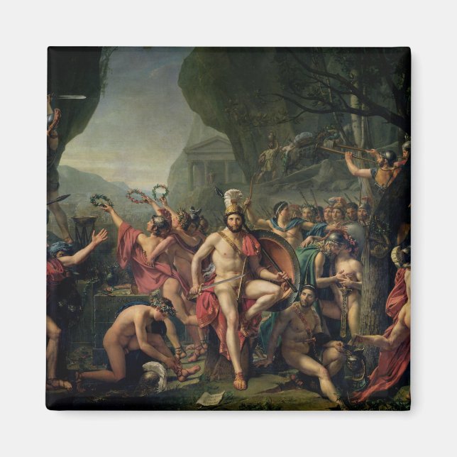 Aimant Léonidas à Thermopylae, 480 avant JC, 1814 (Devant)