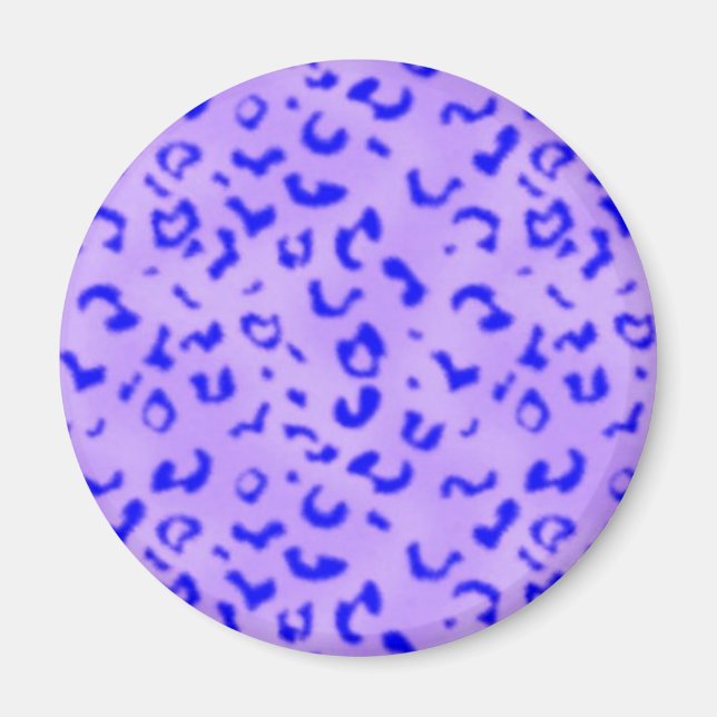 Aimant Leopard bleu (Devant)