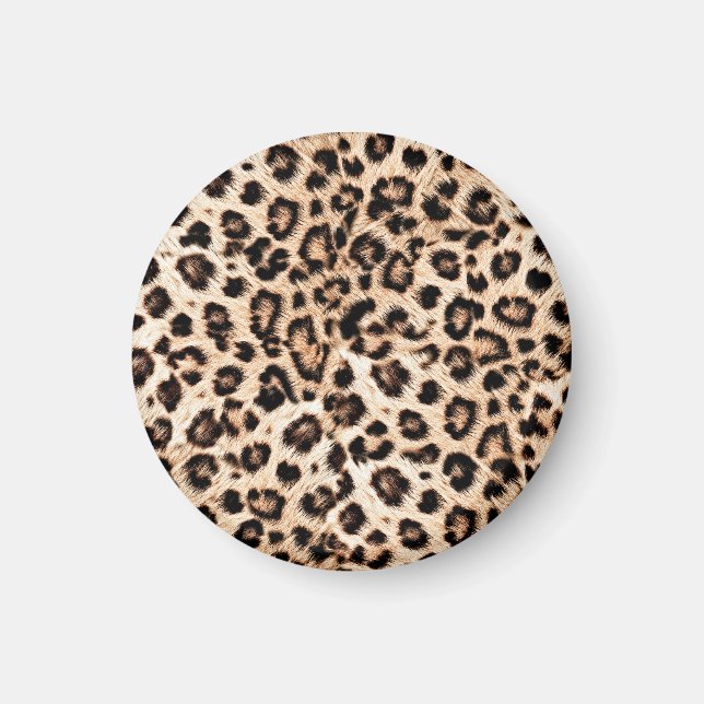 Aimant Leopard Design Motif : Wild Elegance. (Devant)