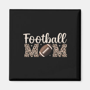 Aimant Léopard Football Maman Mama Joueuse de football fé