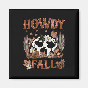 Aimant Leopard Howdy Automne Citrouille Ouest Automne Aut