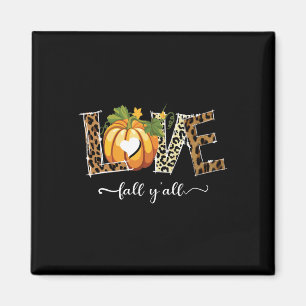 Aimant Leopard Love-fall Y'all Citrouille 1
