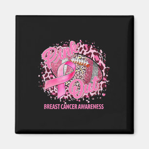 Aimant Leopard Pink Out Footbyll Tacker Cancer du Sein Aw
