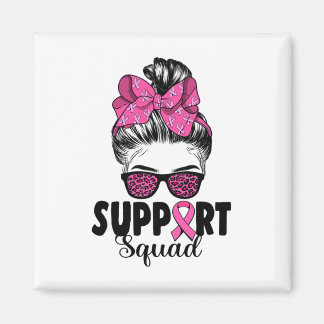 Aimant Leopard Sungles Messy Bun Support Squad Breast Can