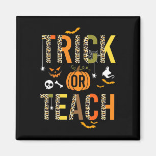 Aimant Leopard Trick Ou Enseigner L'École D'Halloween Aut