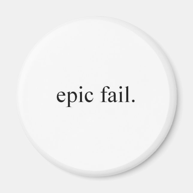 Aimant l'épique échoue. (Devant)