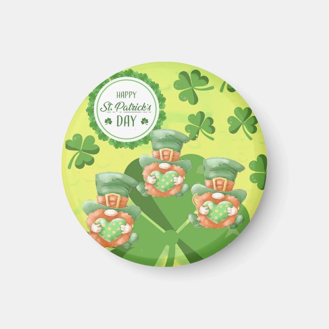 Aimant Leprachauns en marche !  Jour de la St Patrick   (Devant)