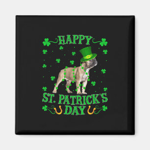 Aimant Leprechaun Casquette Français Bulldog Saint Patric