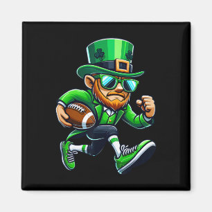 Aimant Leprechaun Jouer Football Jour de la Saint Patrick