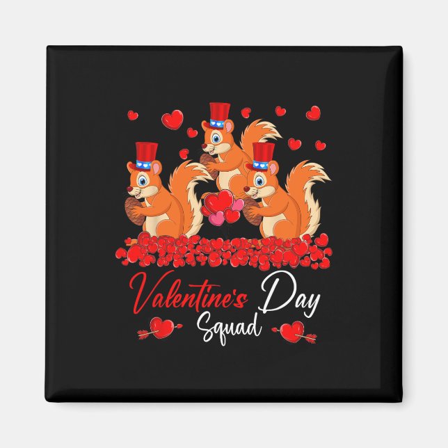 Aimant l'équipe de la Saint-Valentin Trois Écureuils Mign (Devant)