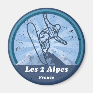 Aimant Les 2 Alpes Station de ski - Snowboard
