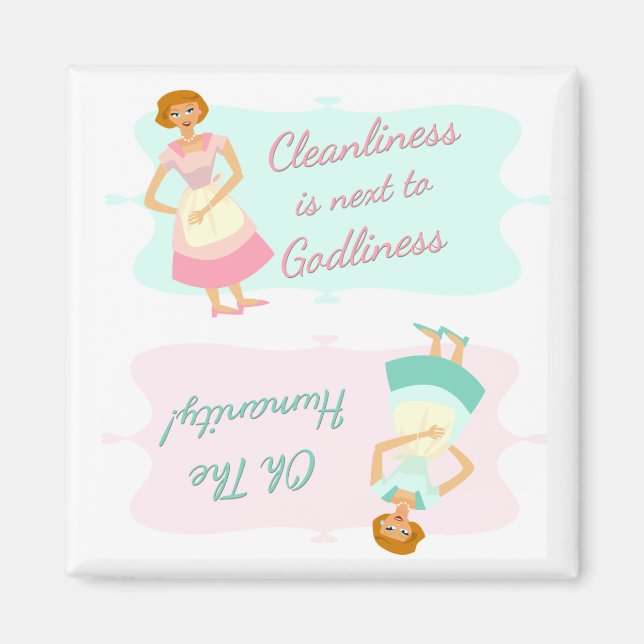 Aimant Les 2 extrêmes du lavage de vaisselle (Devant)