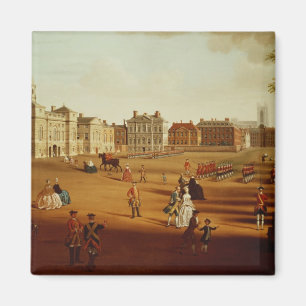 Aimant Les 2e Gardes de Football sur la Parade aux Horse 