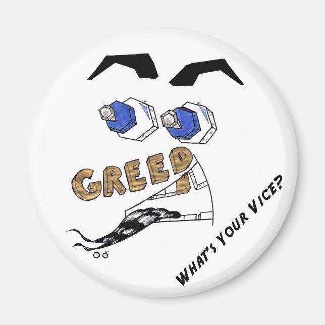 Aimant Les 7 Péchés Capitaux — Avarice (Devant)