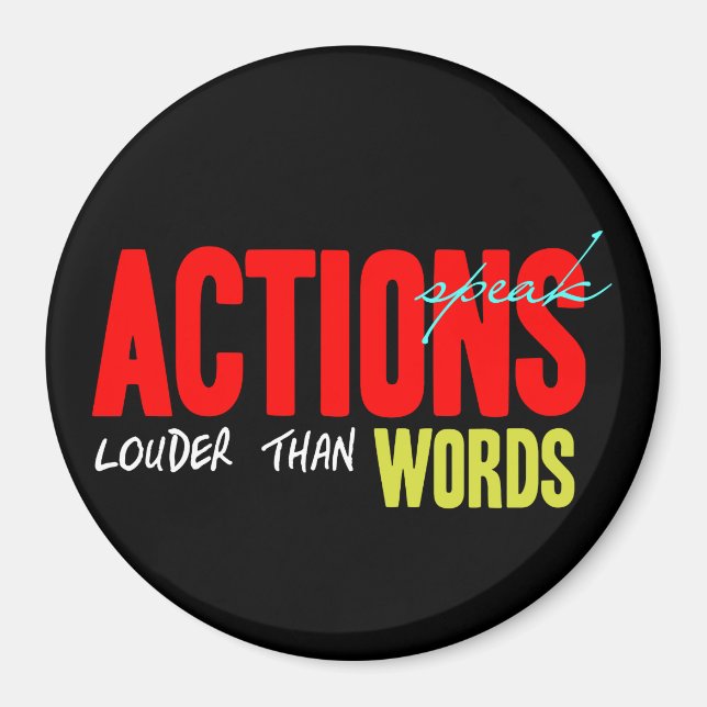 Aimant Les actions parlent plus fort (Devant)