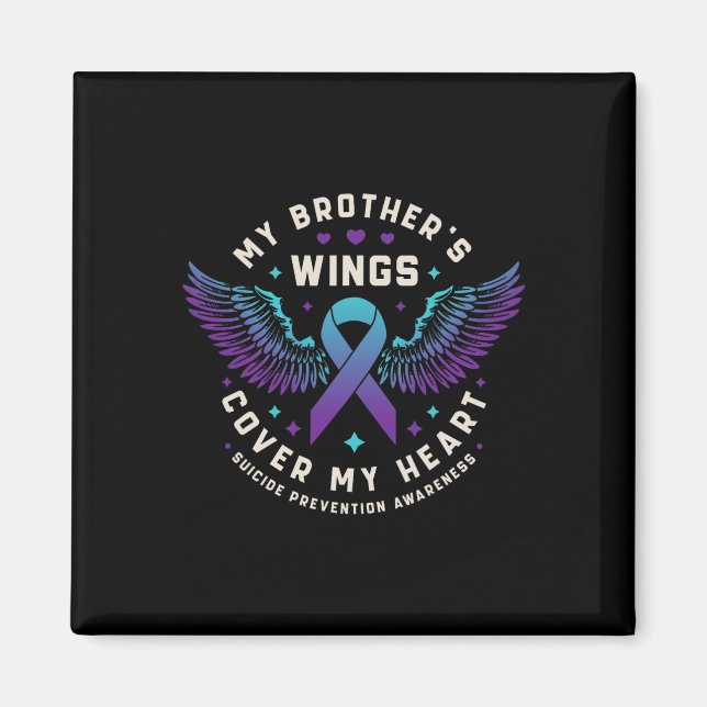 Aimant Les ailes de mon frère couvrent mon coeur Suicide  (Devant)