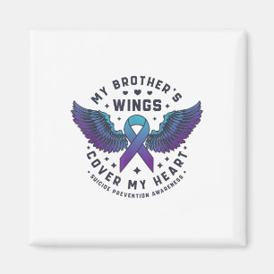 Aimant Les ailes de mon frère recouvrent mon cœur Prévent