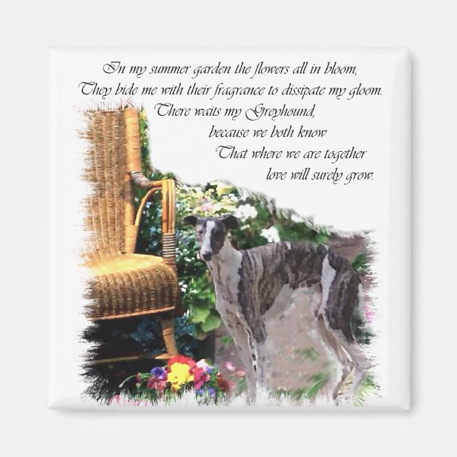 Aimant Les amateurs de Greyhound Cadeaux d'Art (Devant)