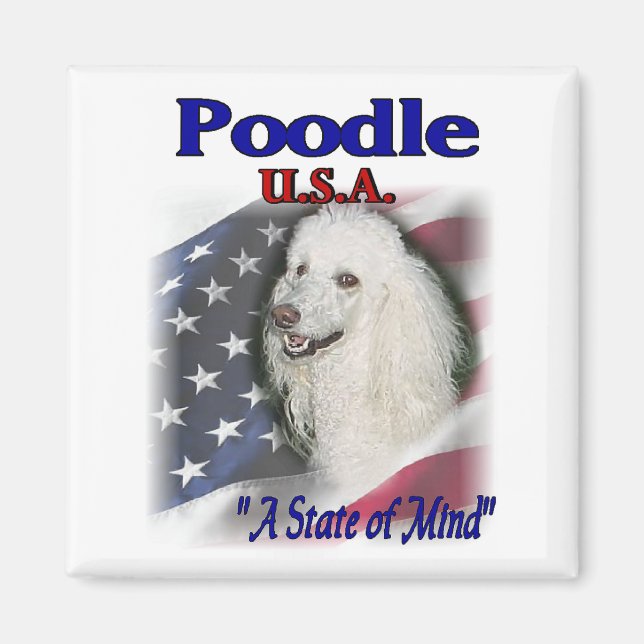 Aimant Les Amateurs De Poodles Cadeaux (Devant)