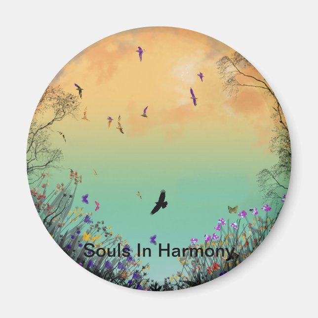 Aimant "Les âmes en harmonie"* (Devant)