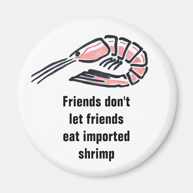 Aimant Les amis ne laissent pas leurs amis manger à l'imp (Devant)