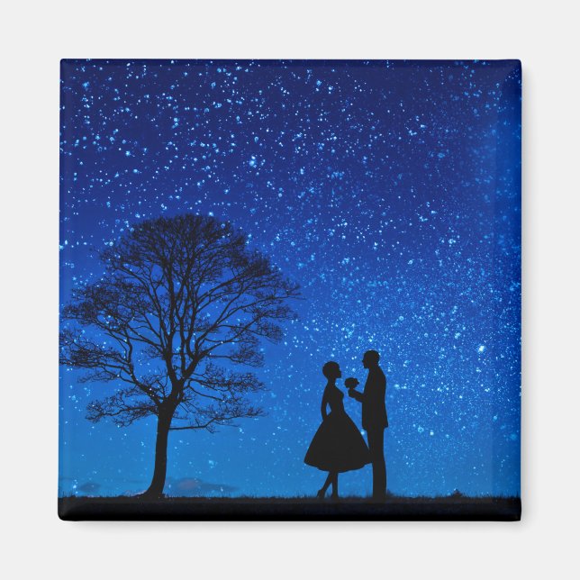 Aimant Les amoureux en pleine lune (Devant)