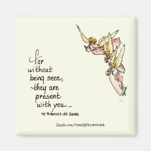 Aimant Les anges des nuages avec le réconfort pour vous