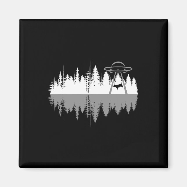 Aimant Les Arbres Reflètent L'Enlèvement De Vache Alien D (Devant)