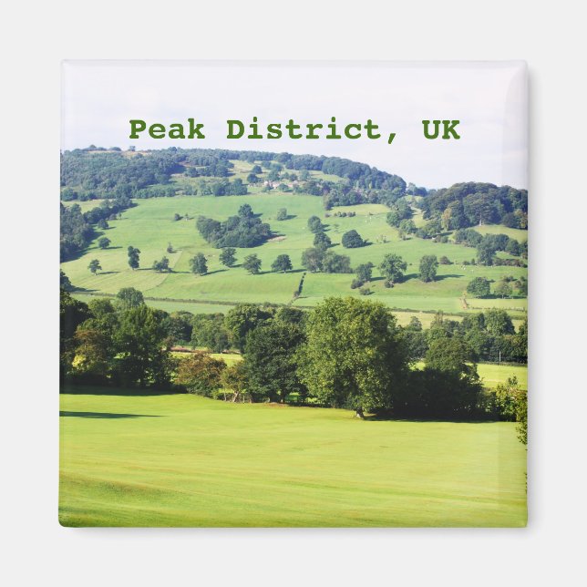 Aimant Les arbres verts sur les collines (Devant)