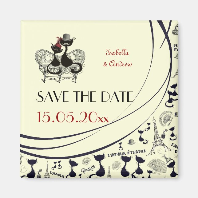 Aimant Les Aristochats Noirs - passion française (Devant)