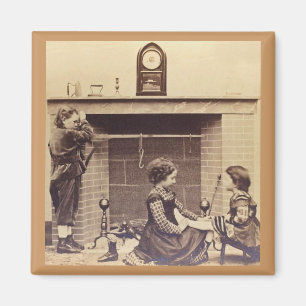 Aimant Les bas étaient suspendus par la Cheminée avec soi