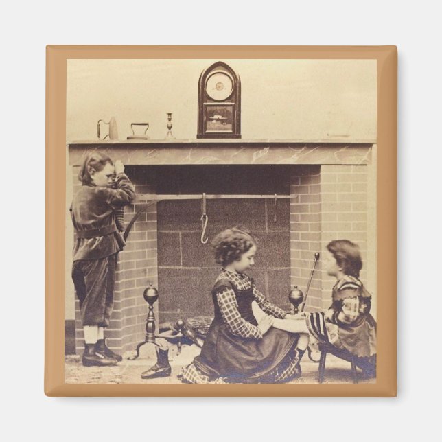 Aimant Les bas étaient suspendus par la Cheminée avec soi (Devant)