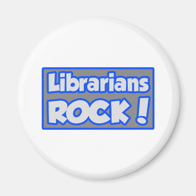 Aimant Les bibliothécaires Rock ! (Devant)