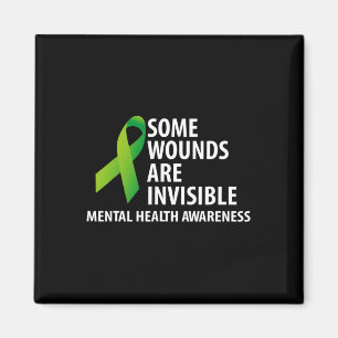 Aimant Les blessures sont invisibles Mois de sensibilisat