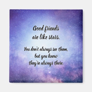 Aimant Les bons amis sont comme des étoiles