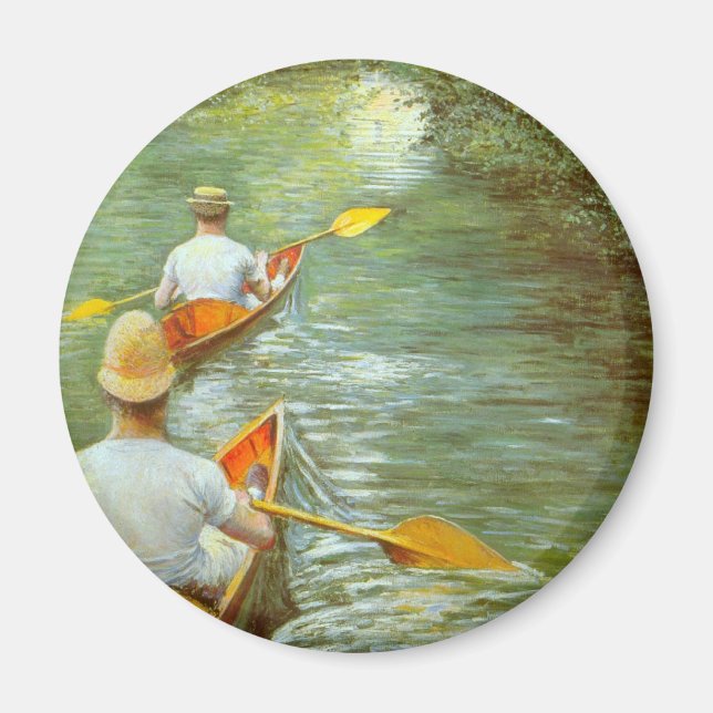 Aimant Les Canots, Périssoires de Gustave Caillebotte (Devant)