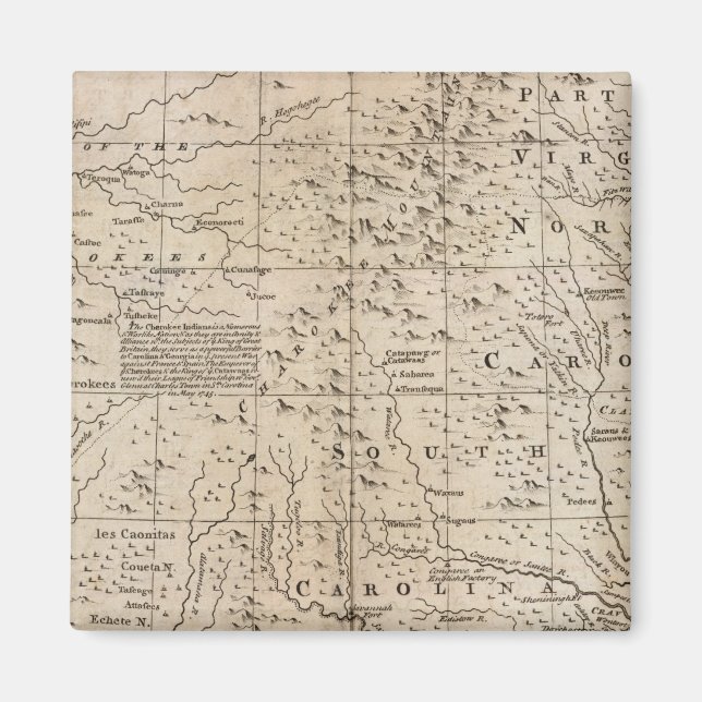 Aimant Les Carolinas et la Géorgie (Devant)