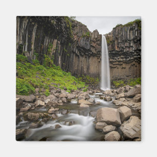 Aimant Les cascades Cascade de Svartifoss, Islande du S