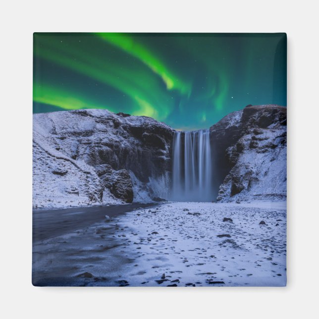 Aimant Les cascades | Cascade Skógafoss (Devant)