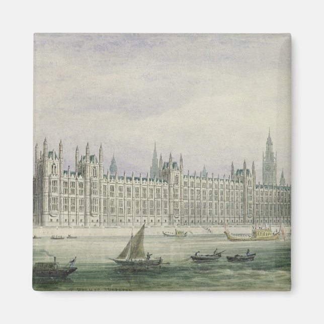 Aimant Les Chambres du Parlement (graphite, stylo & encre (Devant)