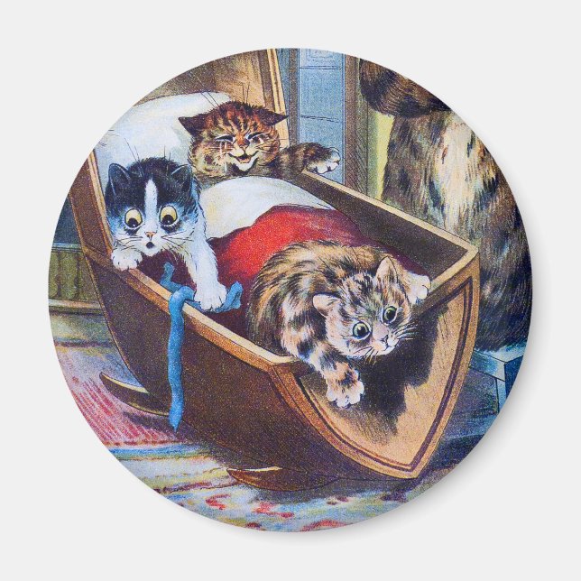 Aimant Les chatons au berceau (Devant)