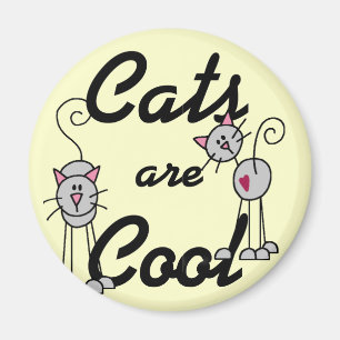 Aimant Les chats sont cool Tshirts et cadeaux
