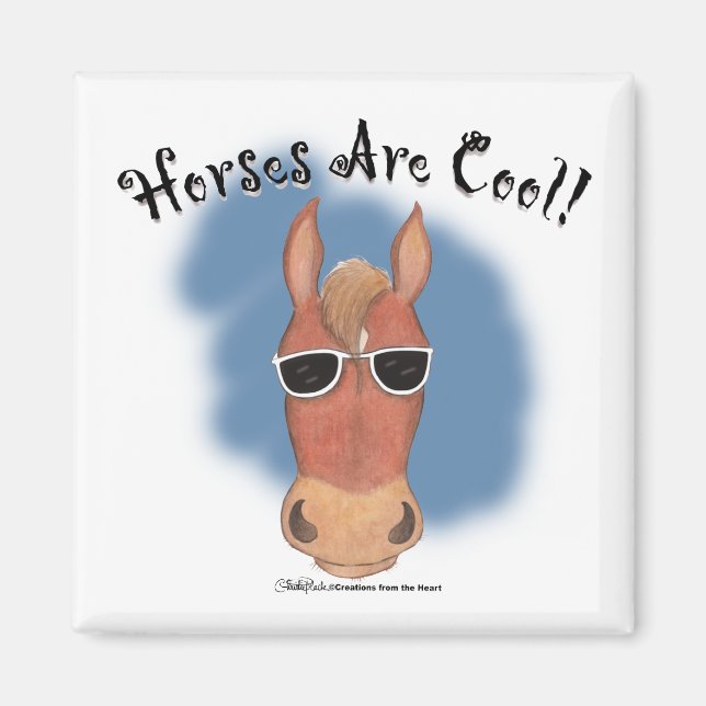 Aimant Les Chevaux Sont Cool ! (Devant)