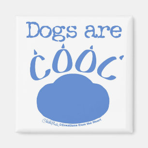 Aimant Les CHIENS sont Empreintes de pattes Cool
