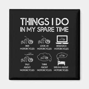 Aimant Les Choses Que Je Fais Dans Mon Motocycliste Temps