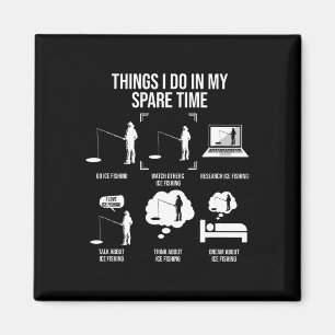 Aimant Les choses que je fais dans mon temps libre pêche