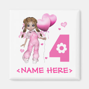 Aimant Les Coeurs des filles 4 ans