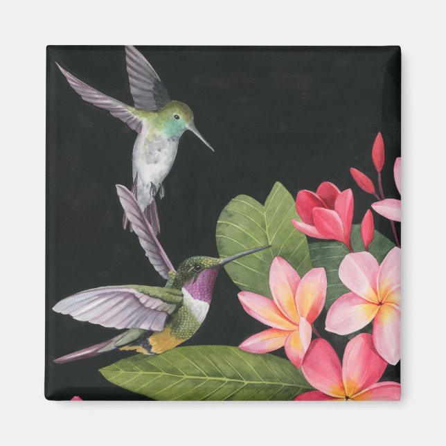 Aimant Les colibris de la Plumeria (Devant)
