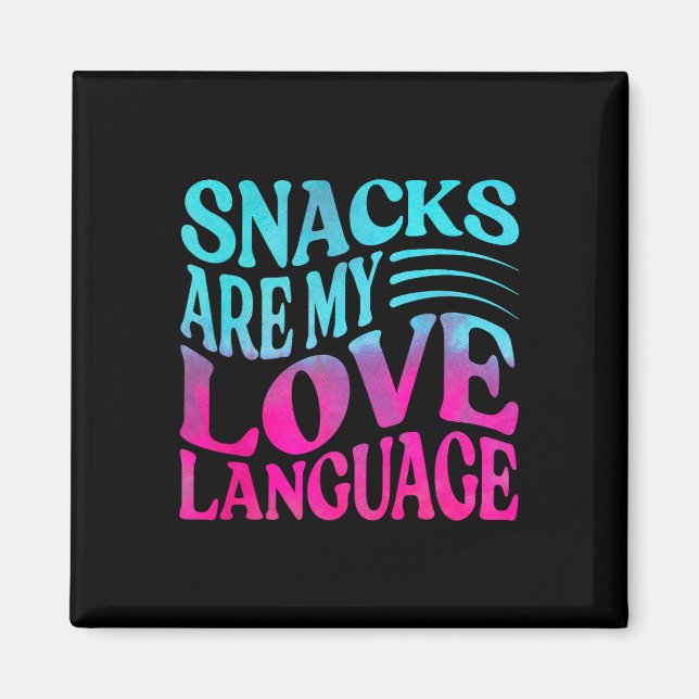 Aimant Les collations sont mon langage de l'amour Saint-V (Devant)